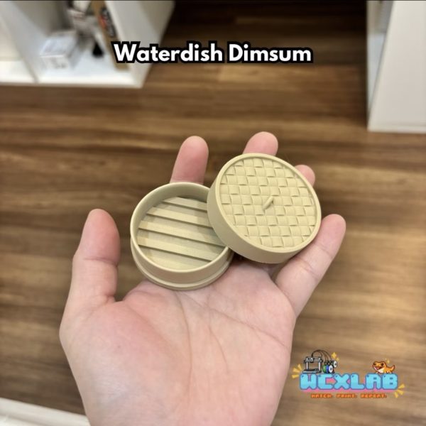 Waterdish / Tempat Ulat / Tempat Kalsium Gecko Model Dimsum