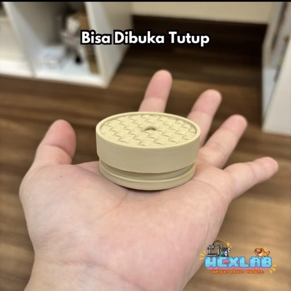 Waterdish / Tempat Ulat / Tempat Kalsium Gecko Model Dimsum