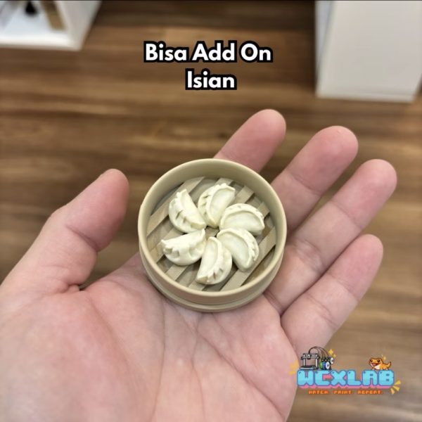 Waterdish / Tempat Ulat / Tempat Kalsium Gecko Model Dimsum