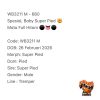 WB3211 M | Spesial, Baby Super Pied 🤯 Mata Full Hitam ⚫️👅⚫️