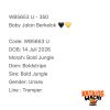 WB5653 U | Baby Jalan Berkelok 🖤💛