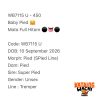 WB7115 U | Baby Pied 🤗 Mata Full Hitam ⚫️👅⚫️
