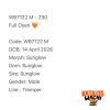 WB7122 M | Full Oyen 🧡