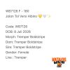 WB7126 F | Jalan Tol Versi Albino 💛🤍✨