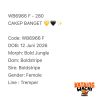WB6966 F | CAKEP BANGET 💛🖤✨