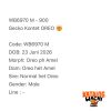 WB6970 M | Gecko Kontet OREO 🤯